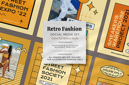 Colorful Retro Fashion Instagram