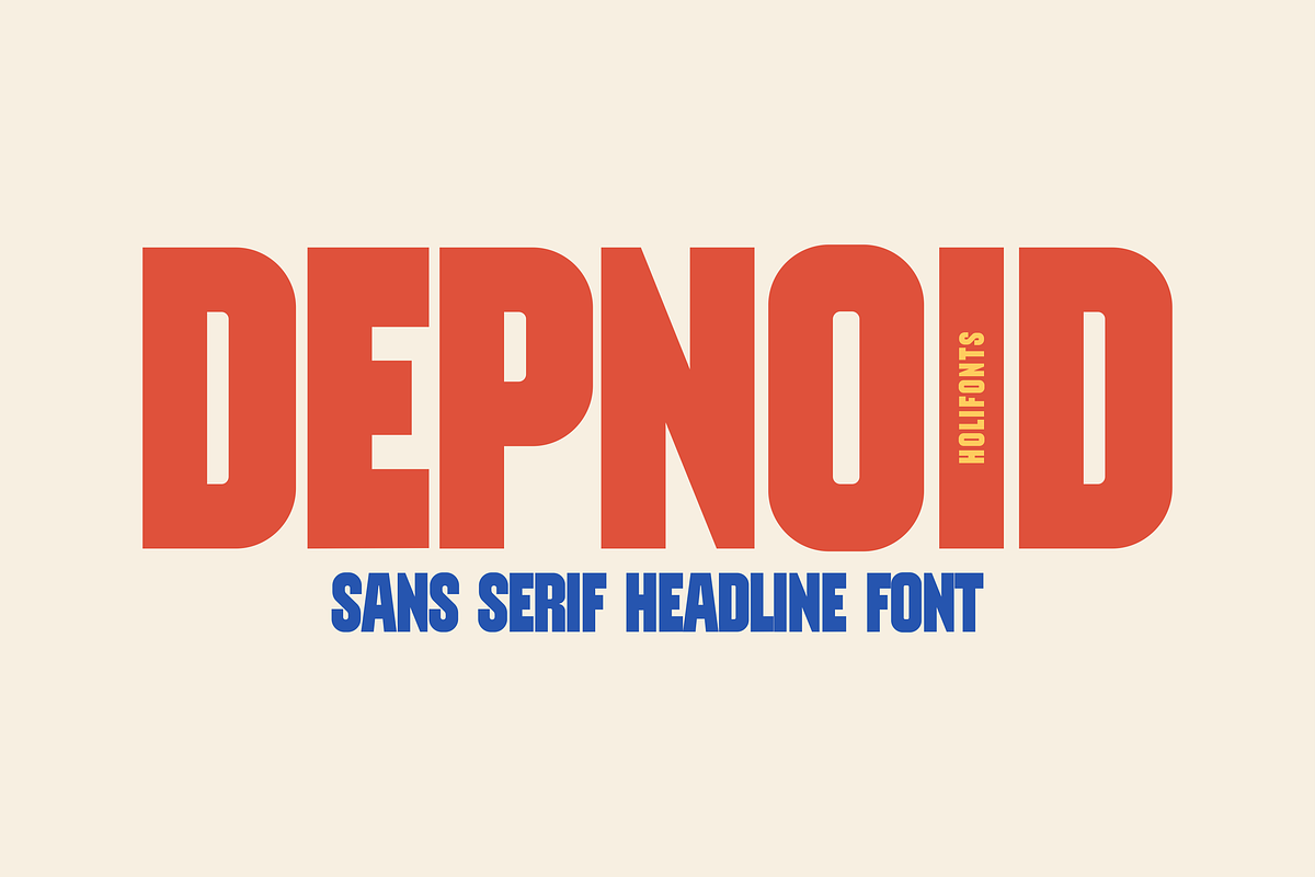 Depnoid Headline Font, a Sans Serif Font by 24Design Studios (Photo 1 of 10)