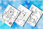 200 Winter Animas Coloring Pages, a Seasonal Illustration by BrandlyTemplate (Thumbnail 3 of 4)