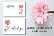 Elegant Wild Flower Red Poppies Wate, an Invitation Template by Patterndigitpics (Thumbnail 3 of 5)