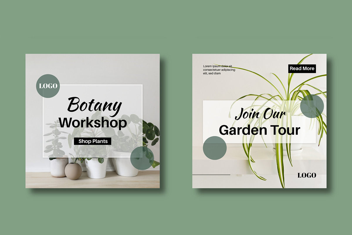 Botanical Social Media Template, a Social Media Template by MightyDesign (Photo 4 of 8)