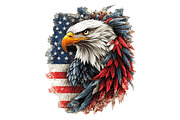 American Eagle Patriotic 4th of July, an Animal Illustration by VetalStock (Thumbnail 2 of 7)