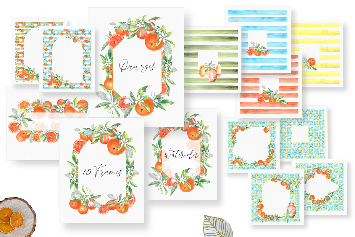 Watercolor Oranges, an Illustration by JennyColorArt (Photo 4 of 13)