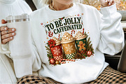 Jolly & Caffeinated Coffee Christmas, a Seasonal Illustration by Sublimation Artist (Thumbnail 2 of 9)