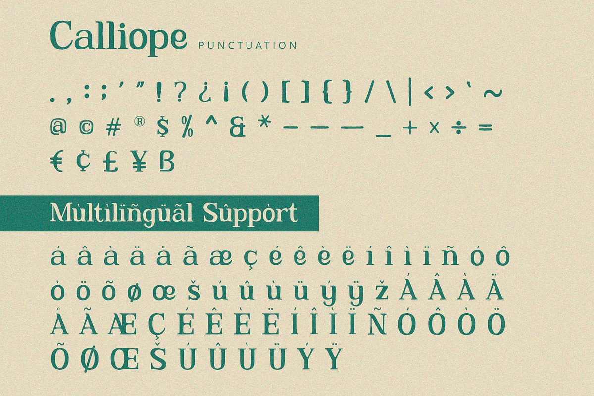 Calliope - Serif Font, a Serif Font by Alpaprana (Photo 9 of 10)