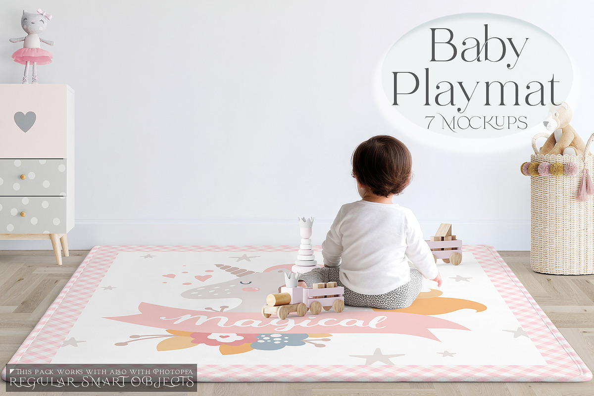 Baby Playmat Mockups 2 Shapes, a Product Mockup by mock-ups (Photo 1 of 50)
