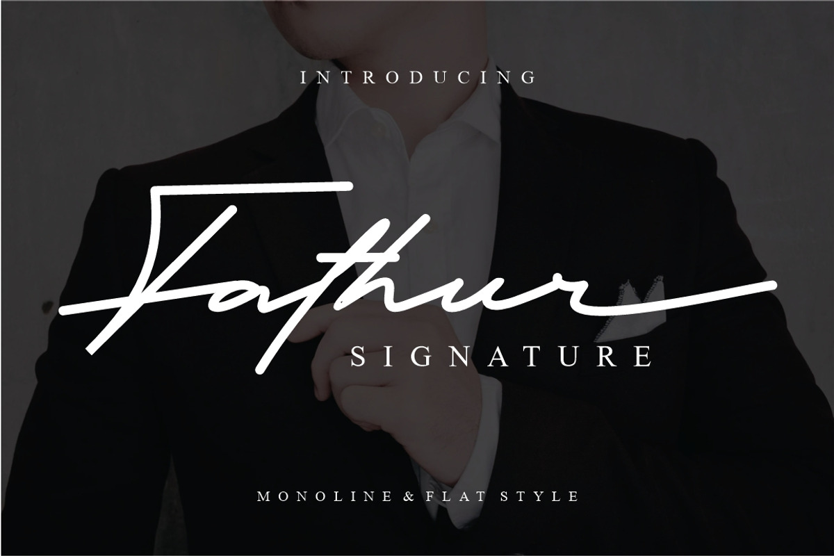 Fathur - Luxury Signature Font, a Script Font by PutraCetol Studio (Photo 1 of 9)