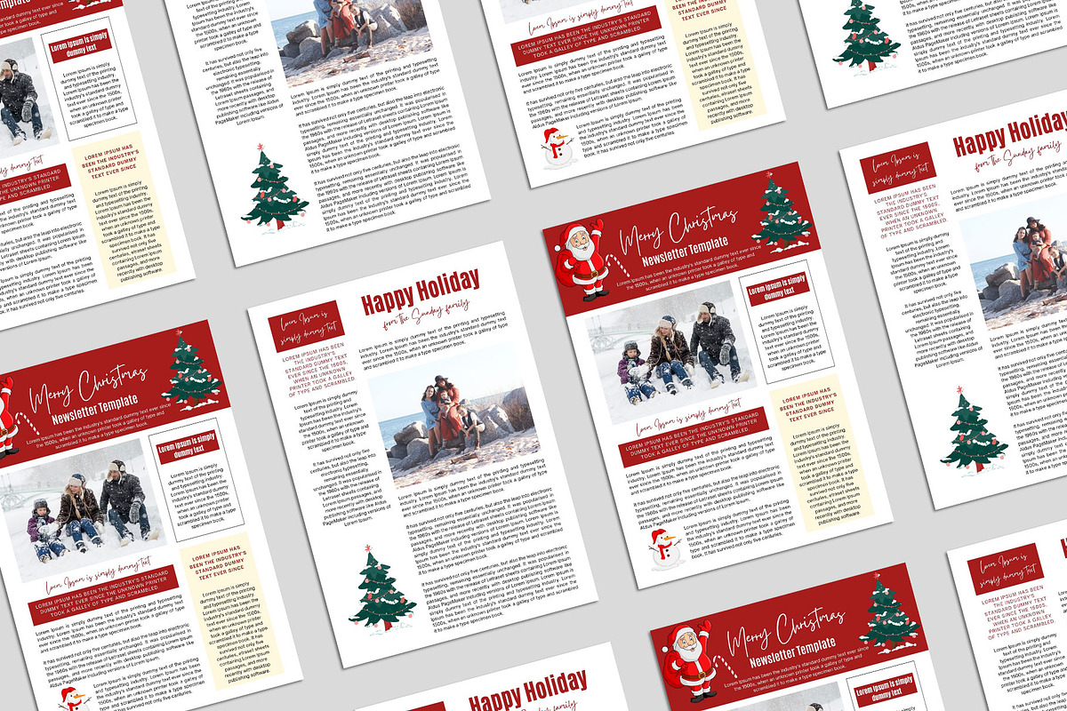 Christmas Newsletter V4, a Stationery Template by Amit Debnath (Photo 3 of 4)