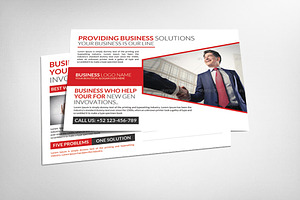 Corporate Business Solution Postcard