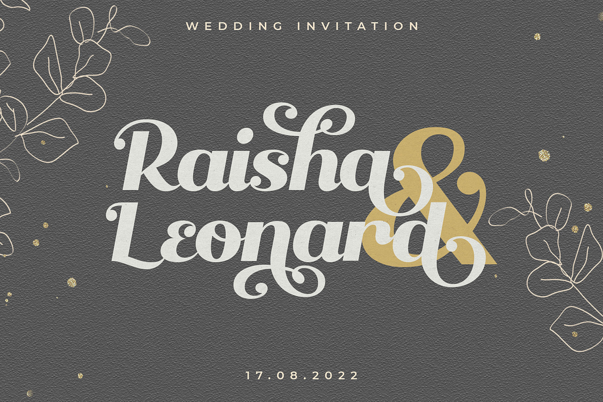 Qanthura | Elegant bold script, a Script Font by Almeera Std (Photo 4 of 12)