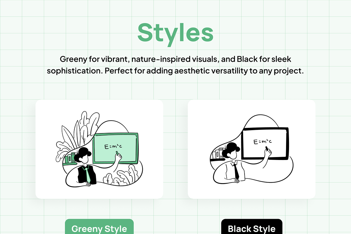 Greeny Bundle Illustration, an Illustration by Kawalan Studio (Photo 2 of 6)