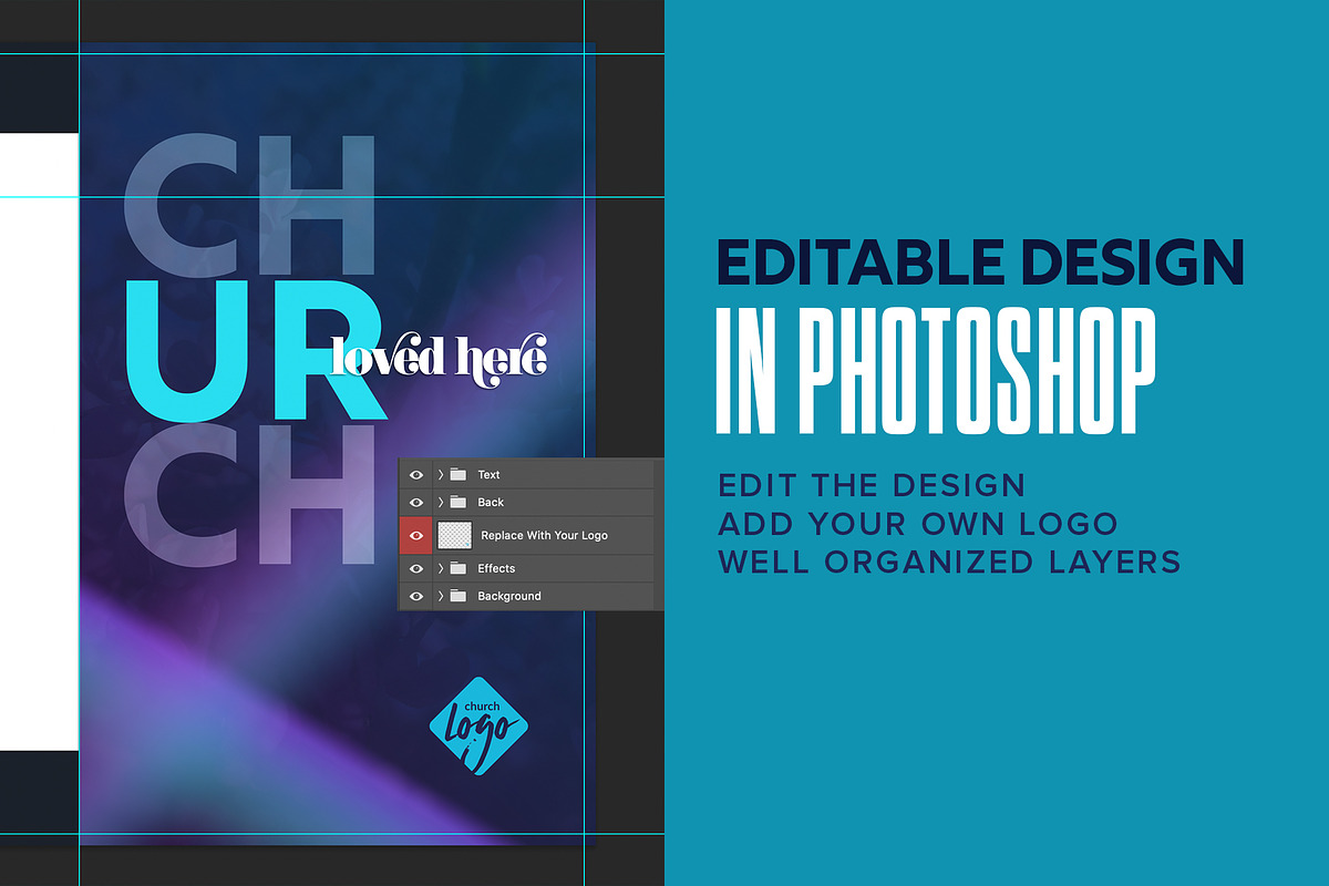 You Are Loved Church Bulletin Shell, a Flyer Template by IFBdesign (Photo 3 of 5)