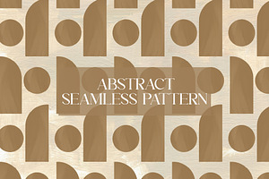 Abstract Neutral Shapes Pattern, a Pattern Graphic by elfy creative