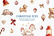 Watercolor Christmas Collage Pack, an Object Graphic by Design Alchemy Studio (Thumbnail 5 of 11)