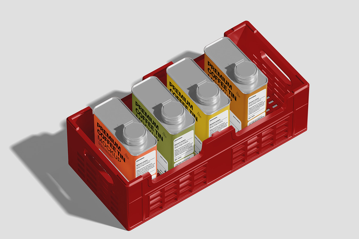 Coffee Tin Mockup, a Packaging Mockup by Permadi Creative (Photo 5 of 5)