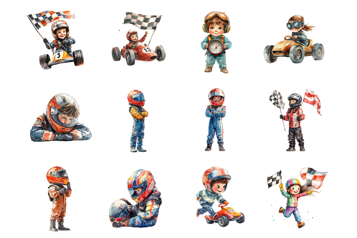Racing Kids, an Illustration by Design Market (Photo 3 of 3)