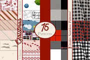 Classic Christmas Patterns Gingham, a Pattern Graphic by faeDesign (Thumbnail 1 of 14)