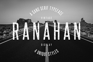 Ranahan – Vintage Sans Serif Font