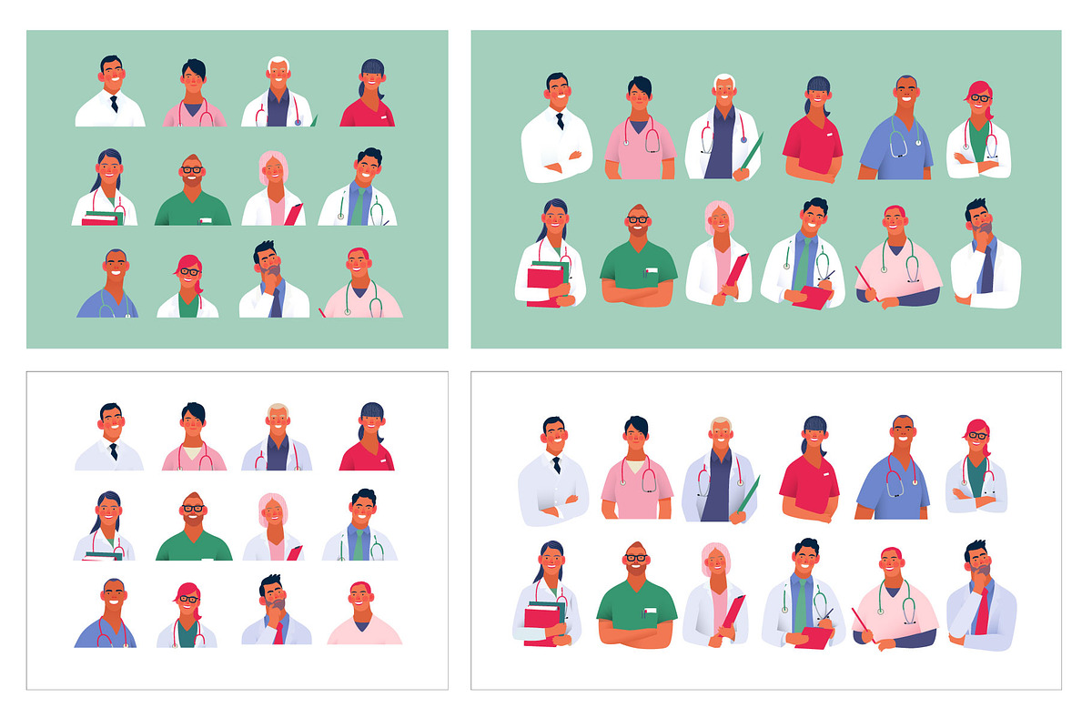 Part 2 Medical website illustrations, a Healthcare Illustration by Grivina's shop (Photo 12 of 37)