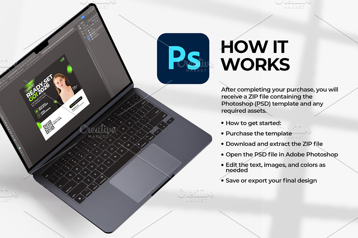 Seminar Digital Flyer | Canva & PSD, a Social Media Template by Vintage Impressions (Photo 5 of 6)