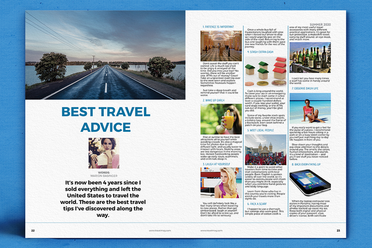 Travel Magazine, a Magazine Template by Boris Cupac (Photo 12 of 16)