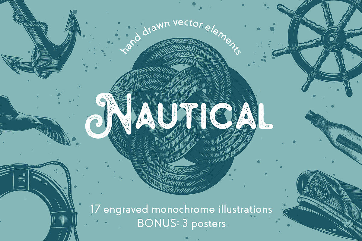 Nautical hand drawn sketches, an Illustration by Akimo Mia (Photo 1 of 6)