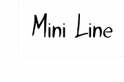 Mini Line, a Script Font by TKDoodle (Thumbnail 1 of 2)