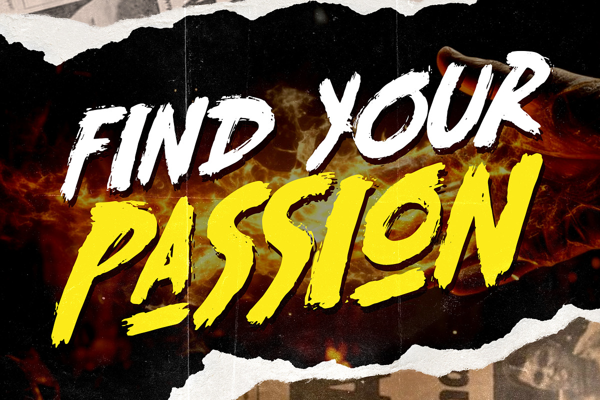 Blazing Crimson – Hand-Drawn Brush, a Blackletter Font by dansdesign (Photo 6 of 12)