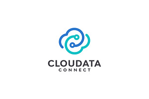 linear cloud logo design, a Templates & Theme by boriman05