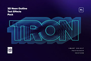 80s 3D Neon Text Effect, a Layer Style Add-On by veila.me (Thumbnail 2 of 5)