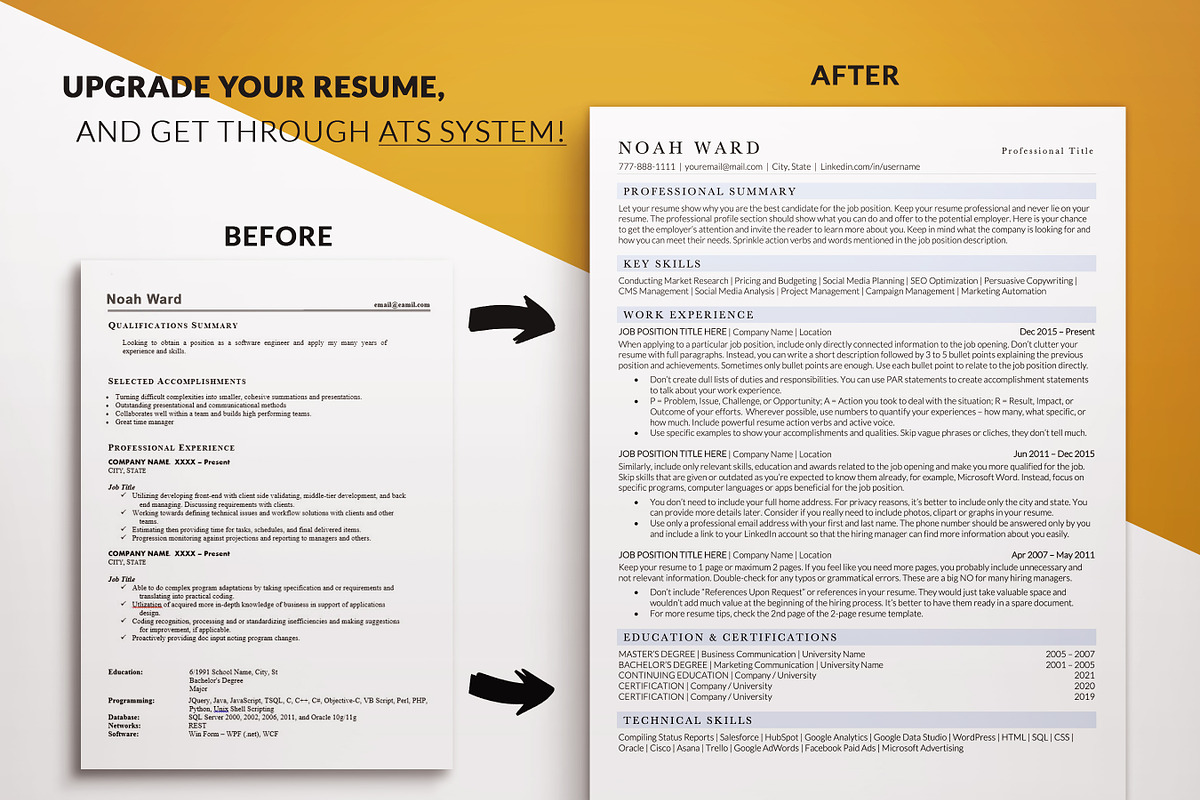 ATS Executive Resume Template Word, a Resume Template by BestResumes.Co (Photo 6 of 9)