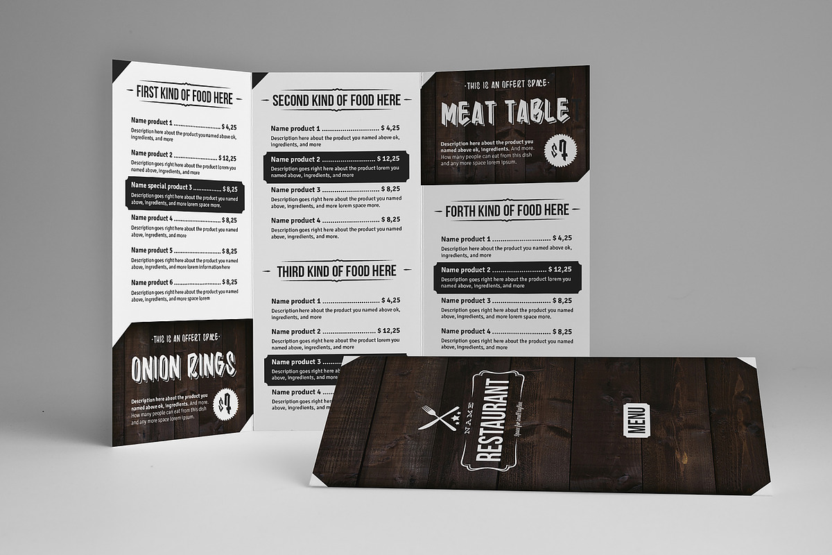 Elegant Food Menu 4, a Brochure Template by Luuqas Design (Photo 2 of 6)