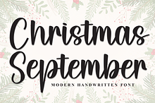 Christmas September | Script Font