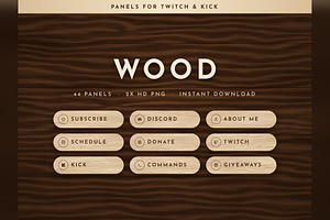 Wood Twitch & Kick Panels