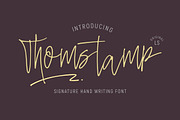 Thomstamp, a Script Font by LetterStock (Thumbnail 1 of 6)