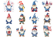 4th of July Gnome Clipart, a Seasonal Illustration by Design Market (Thumbnail 4 of 5)