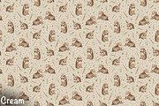 Rabbits & Carrots Repeat Pattern, a Pattern Graphic by Forest Lily (Thumbnail 5 of 11)