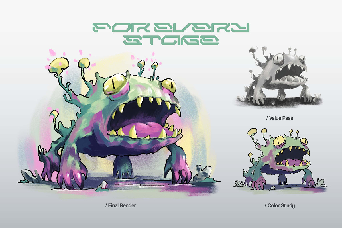 Concept Art Procreate Brushes, a Brush Add-On by brushapes.com (Photo 8 of 10)