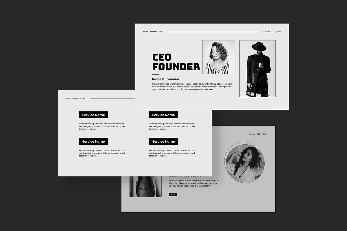 Athena Fashion Presentation Template, a Templates & Theme by evgenystudio (Photo 5 of 8)