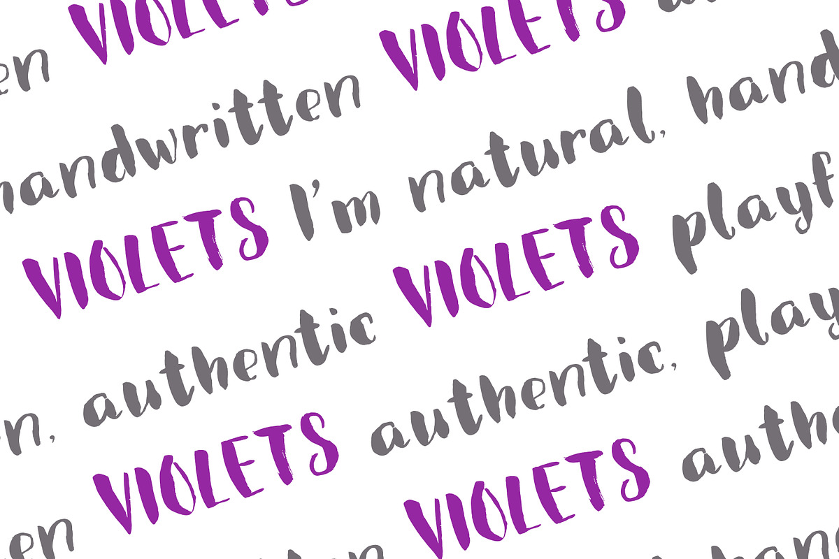Violets | thick brush font, a Handwritten Font by Art pages (Photo 5 of 12)