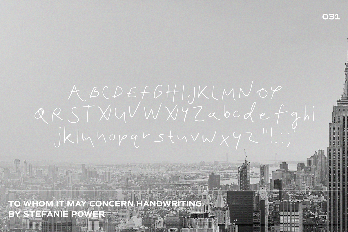 To Whom it May Concern | Font, a Script Font by Stefanie Madison (Photo 2 of 2)