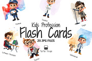 Kids profession flashcards, an Education Illustration by TukTuk Design (Thumbnail 3 of 5)