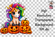 Unicorn Pumpkins Sublimation PNG, a Graphic by Clipart Bloom (Thumbnail 11 of 11)