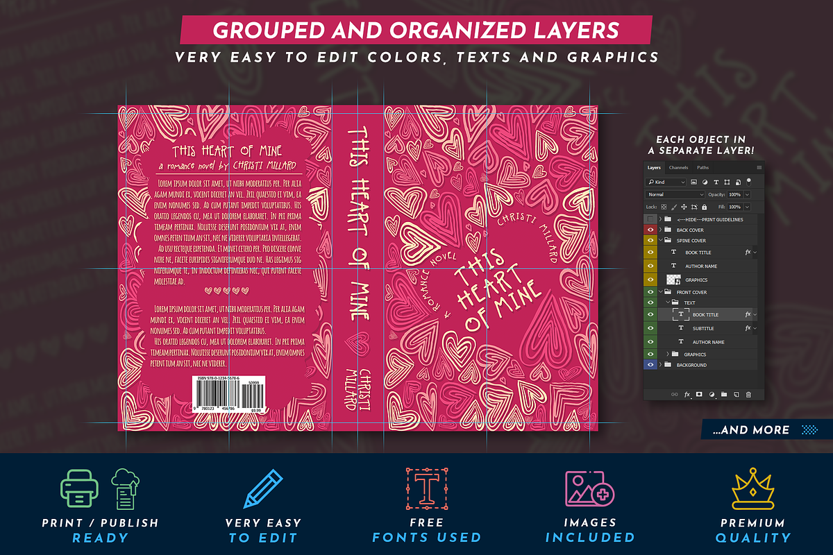 Book Cover Template 60, a Templates & Theme by Digital Goods (Photo 3 of 11)
