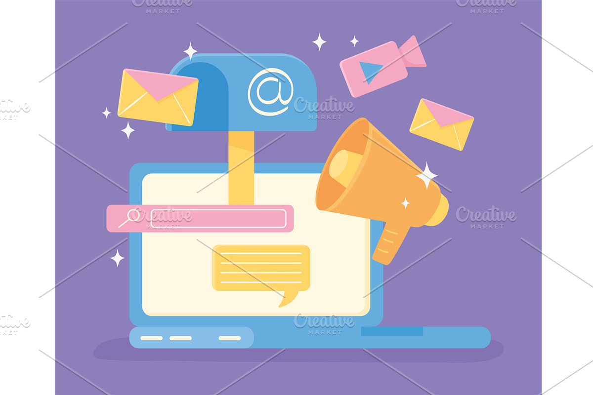 digital marketing strategy, an Object Illustration by studiogstock
