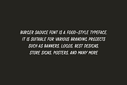 Burger Saouce - Food Font, a Handwritten Font by QR Design Studio (Thumbnail 5 of 7)