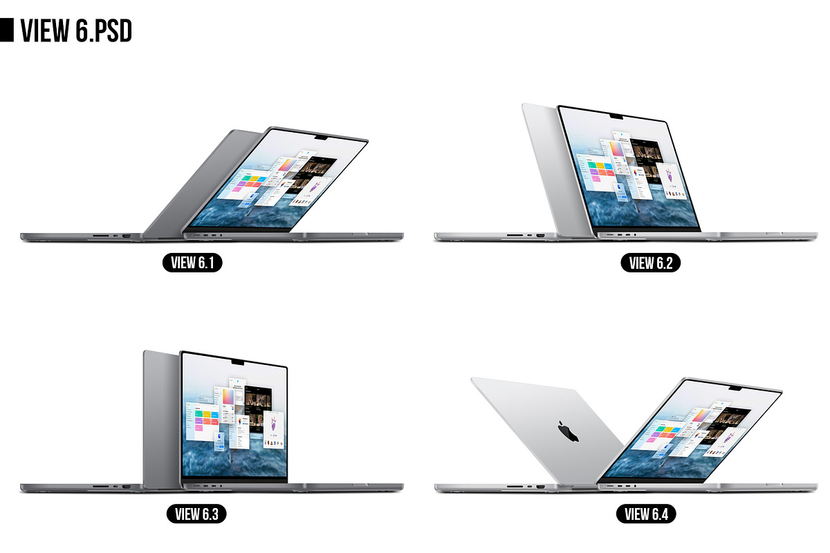 Apple Macbook Pro 14 (2021) MockUp, a Mac Mockup by Alex_Yanko (Photo 7 of 19)