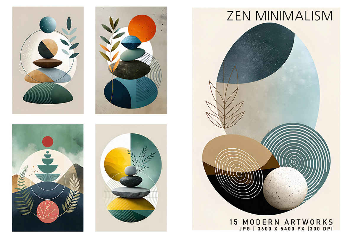 Zen Minimalism, a Decorative Illustration by Digital Art Creations (Photo 1 of 7)