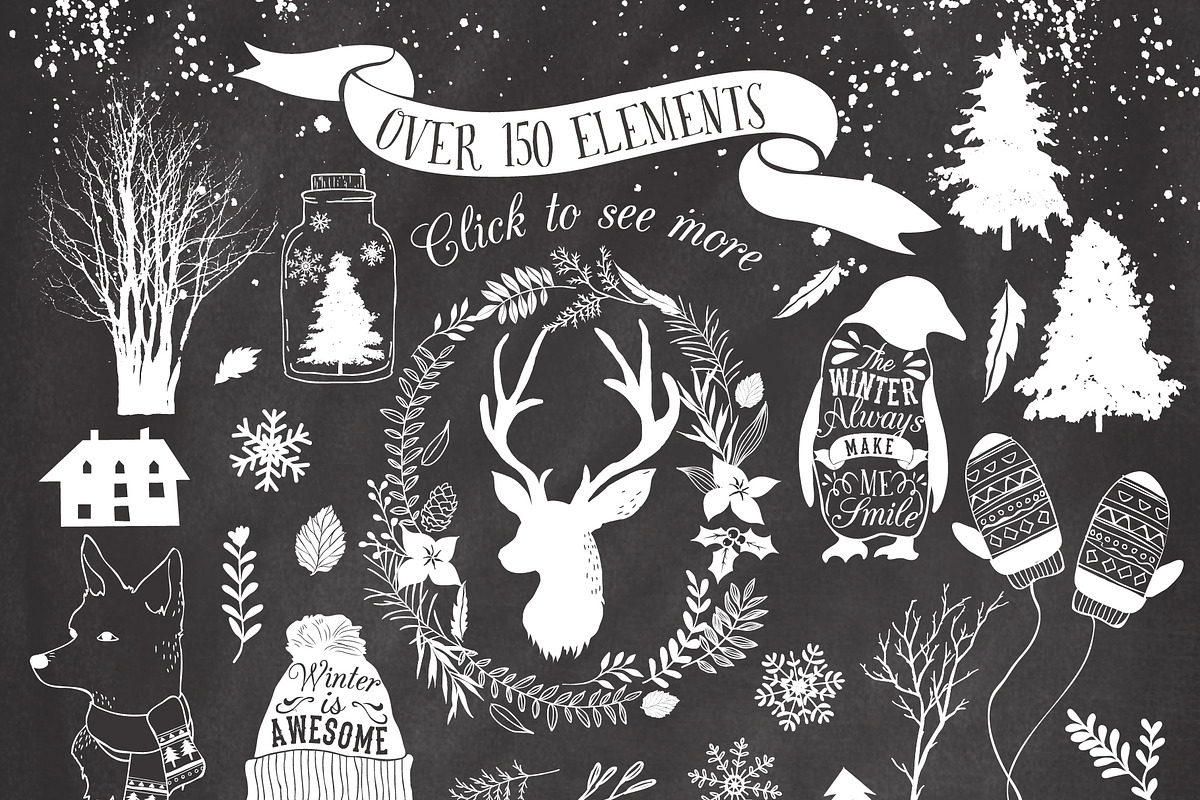 20%Off -Winter collection +20 Bonus, an Animal Illustration by Graphic Box (Photo 2 of 5)