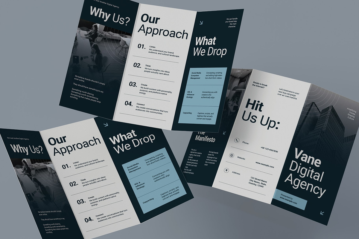 Marketing Agency Brochure, a Brochure Template by graphicook (Photo 3 of 3)